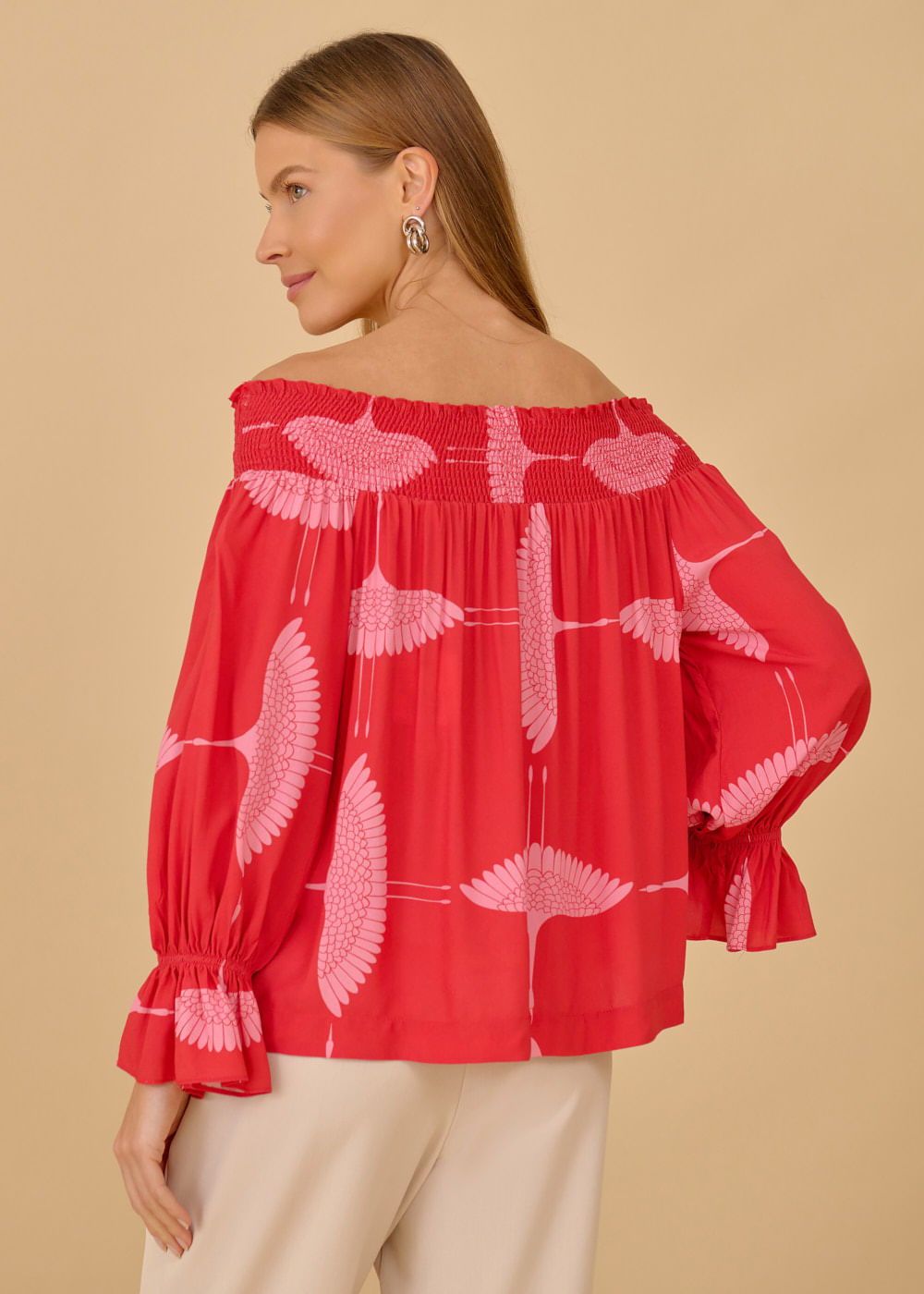 56.20.3603EST BLUSA MANGA 3/4 ESTAMPA MAYA