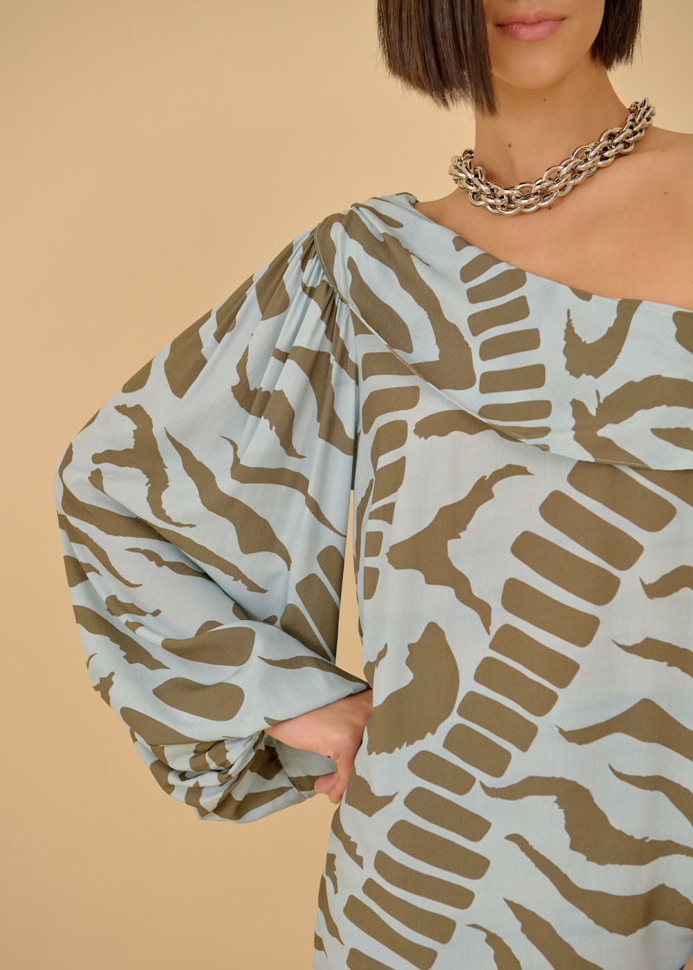56.20.3601EST BLUSA UM OMBRO SÓ ESTAMPA ISOLA BELLA