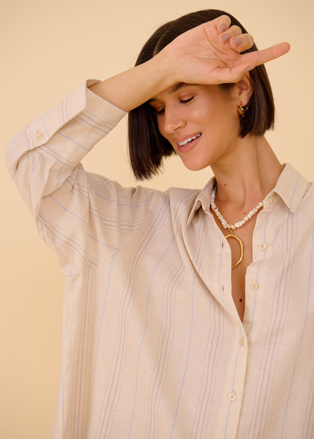 55.40.3617ARE CAMISA OVERSIZED LISTRADA