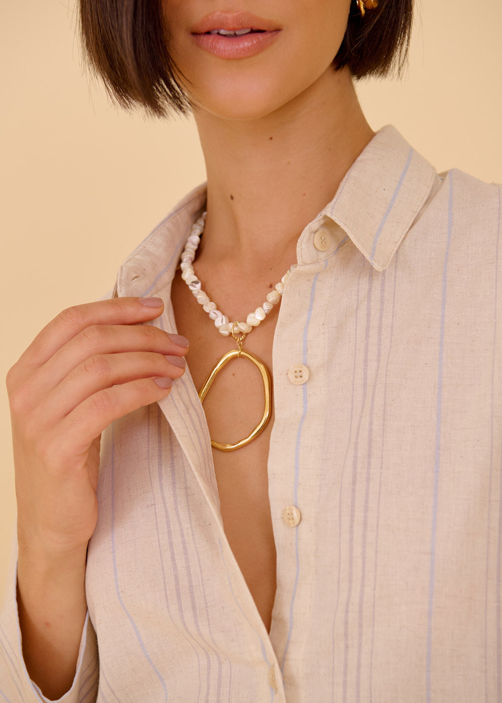 55.40.3617ARE CAMISA OVERSIZED LISTRADA