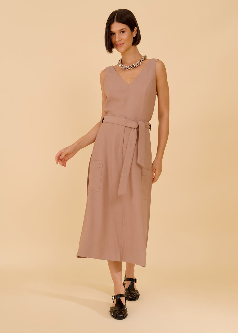 28.40.3620TUL REGATA ALFAIATARIA DECOTE V - HIGHLINE