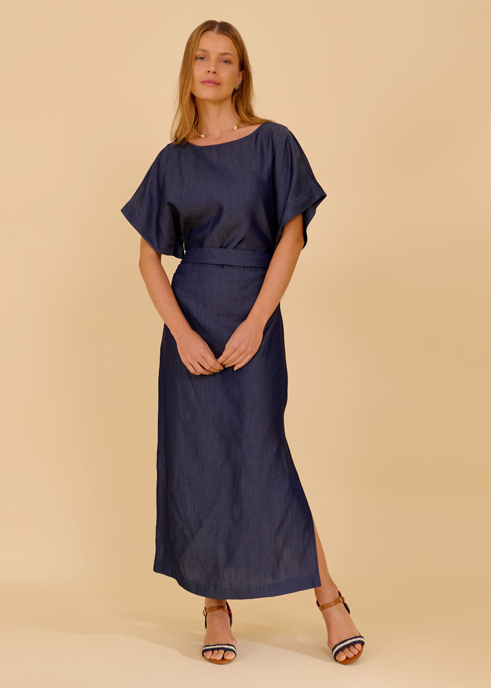 53.12.3602MAR VESTIDO MIDI DETALHADO LIOCEL