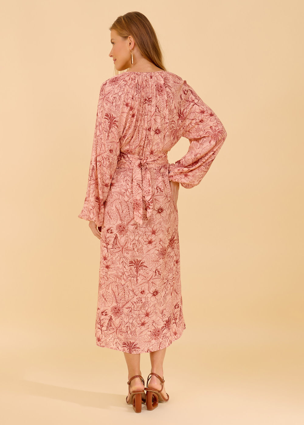 53.24.3601EDM CHEMISE DETALHADO ESTAMPA WILD GARDEN