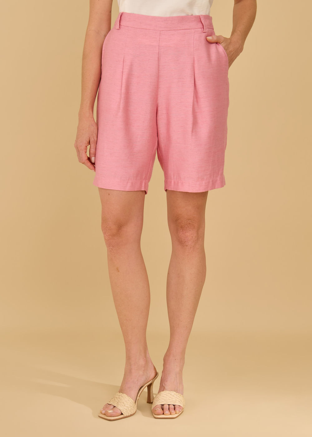 22.60.3607PTY BERMUDA ALFAIATARIA SHANTUNG - HIGHLINE