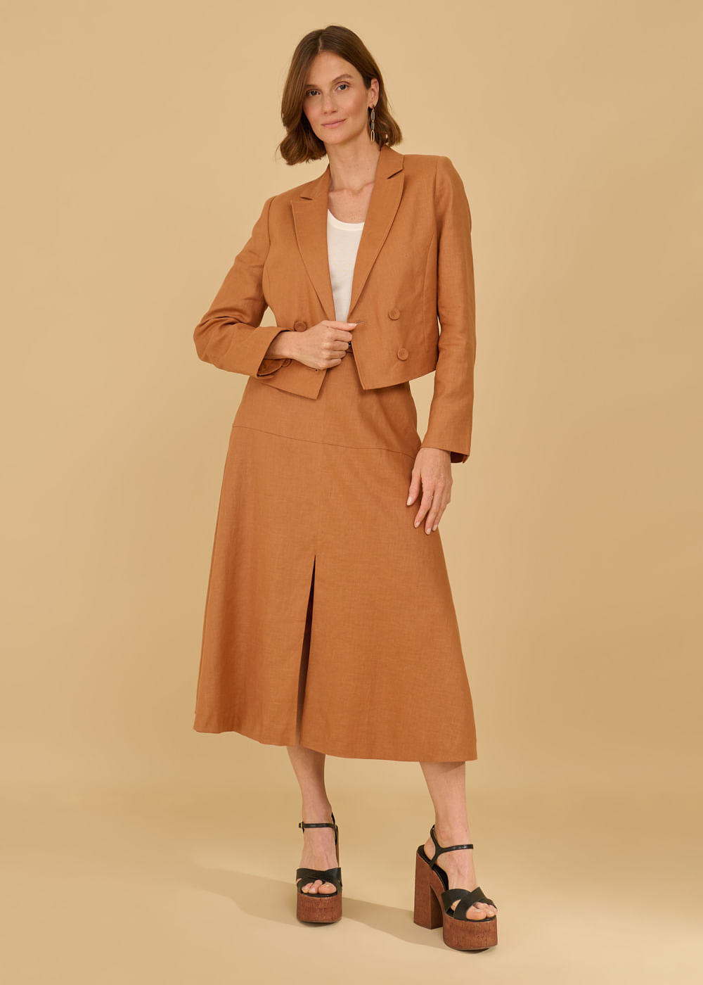 21.30.3608TRC BLAZER CURTO ALFAIATARIA COM BOTÕES