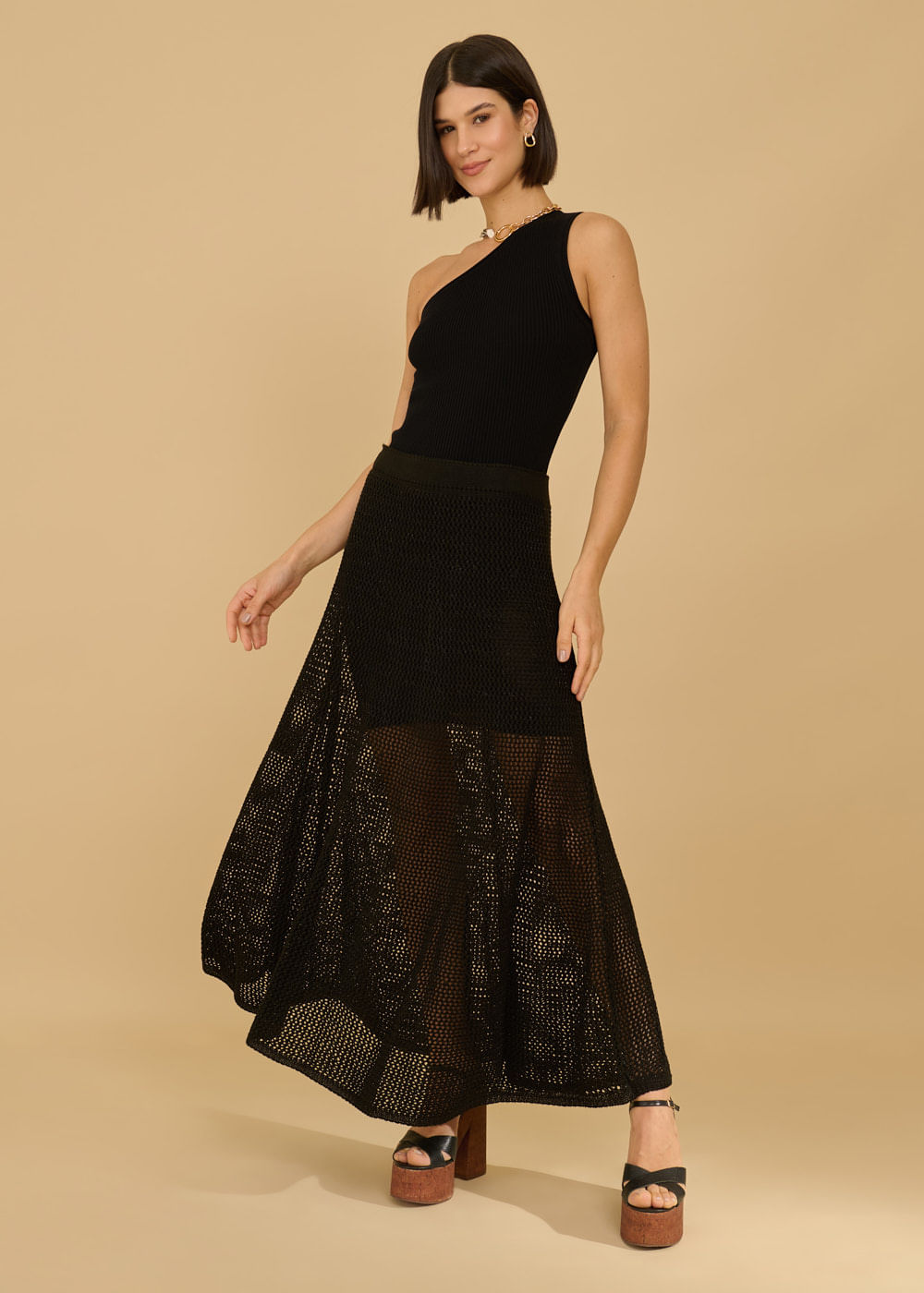 44.20.3602PTO SAIA DE TRICOT MIDI COM FIO DE LUREX