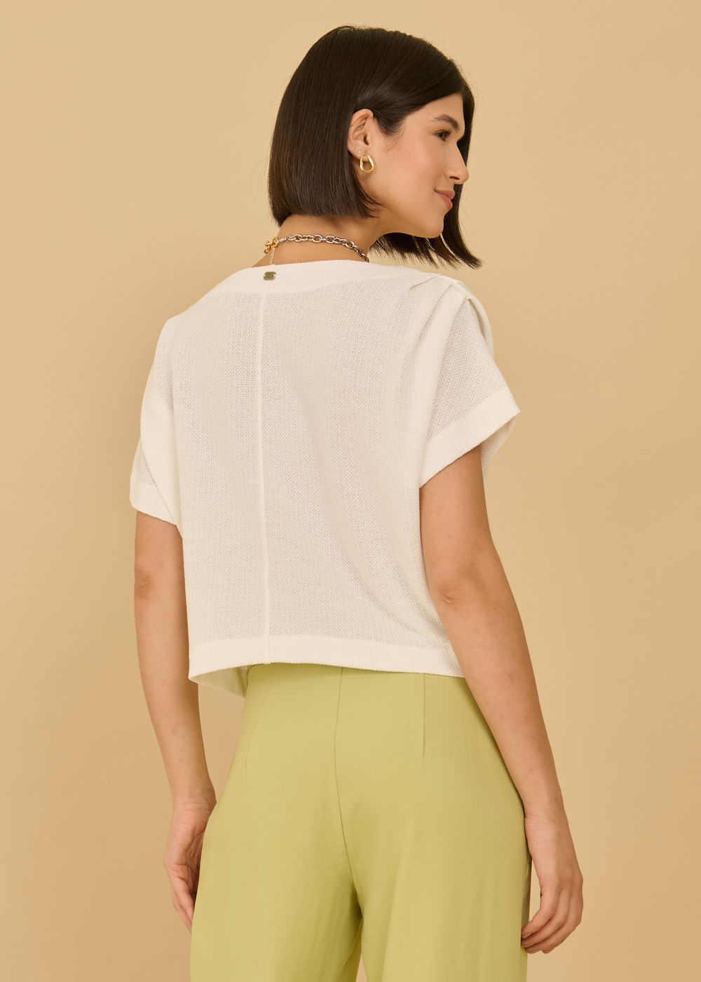 67.40.3615OFW BLUSA M/CURTA DETALHE OMBRO