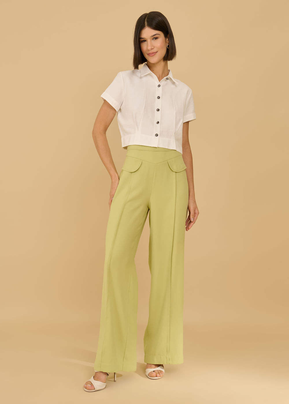 27.40.3604OFW CAMISA MANGA CURTA PREGAS - HIGHLINE