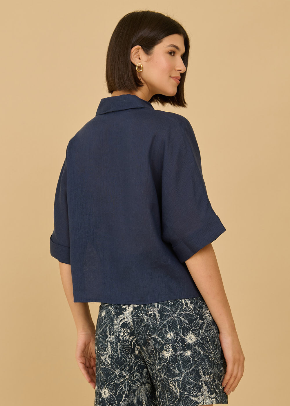 57.40.3613MAR CAMISA MG CURTA DETALHADA