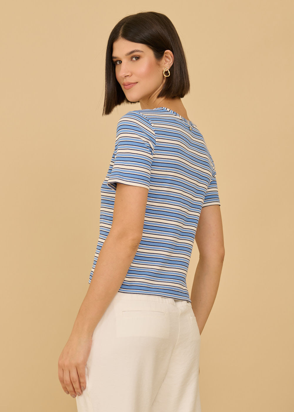 67.40.3617LIS BLUSA M/C MALHA LISTRADA