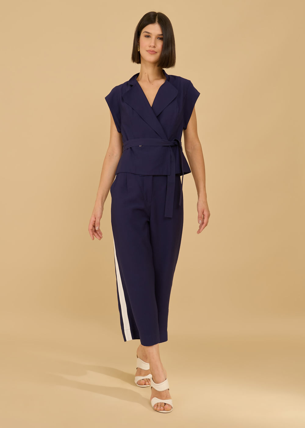 57.40.3610MAR BLUSA MG CURTA TRENCH - HIGHLINE
