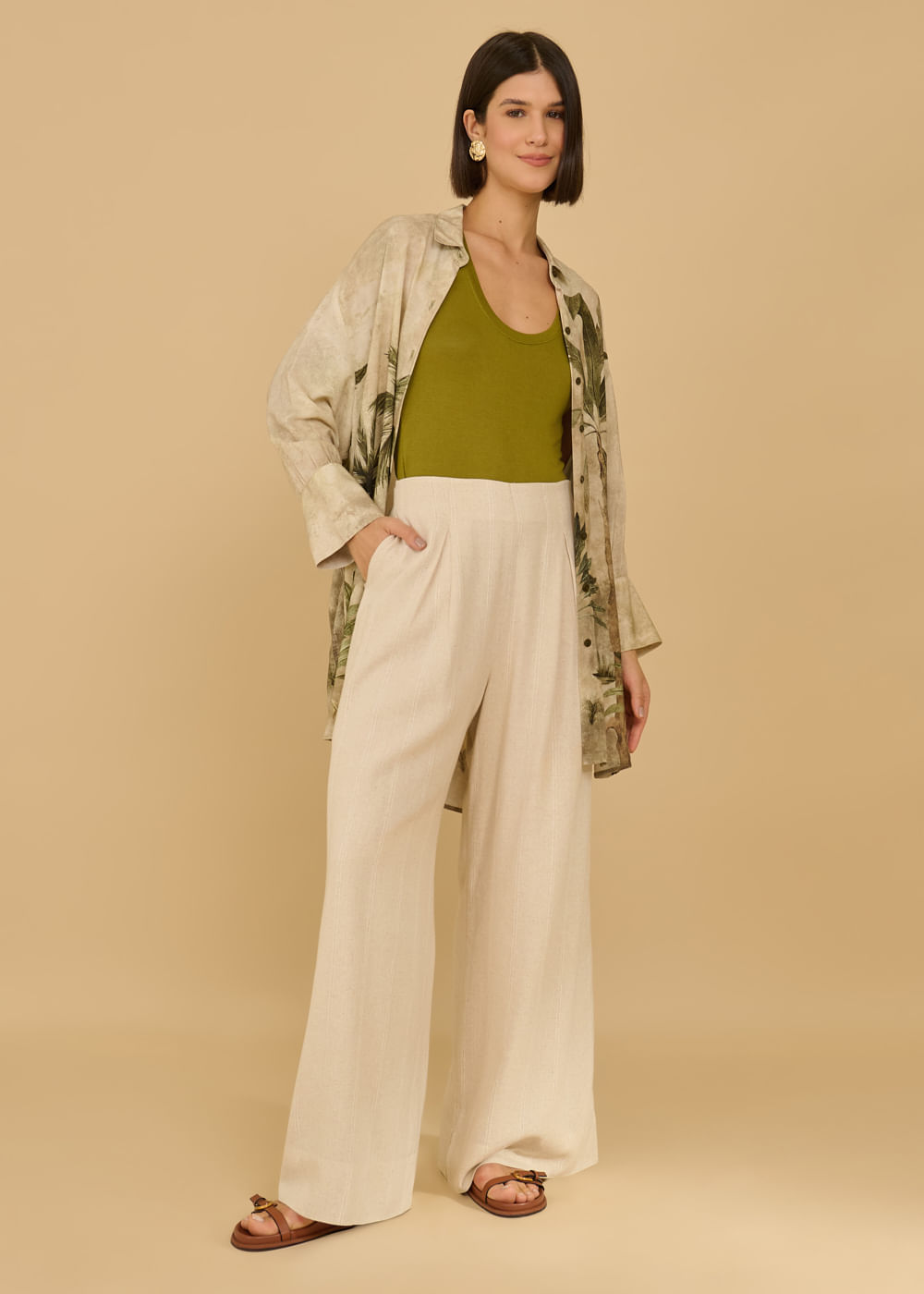 55.20.3604EST CAMISA OVERSIZED ESTAMPA RICE TERRACE