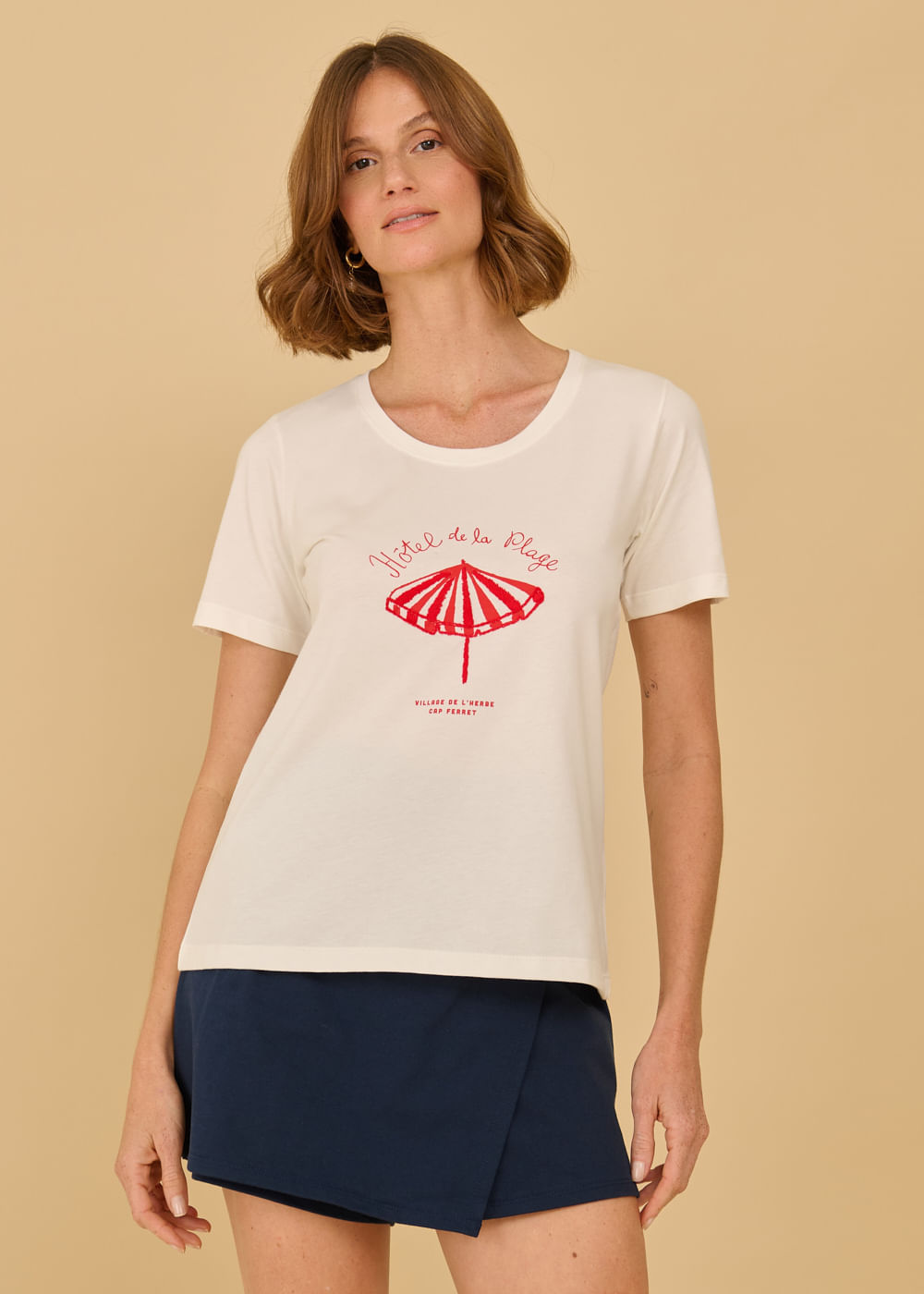 67.41.3606OFW T-SHIRT APLICAÇÃO HÔTEL DE LA PLAGE