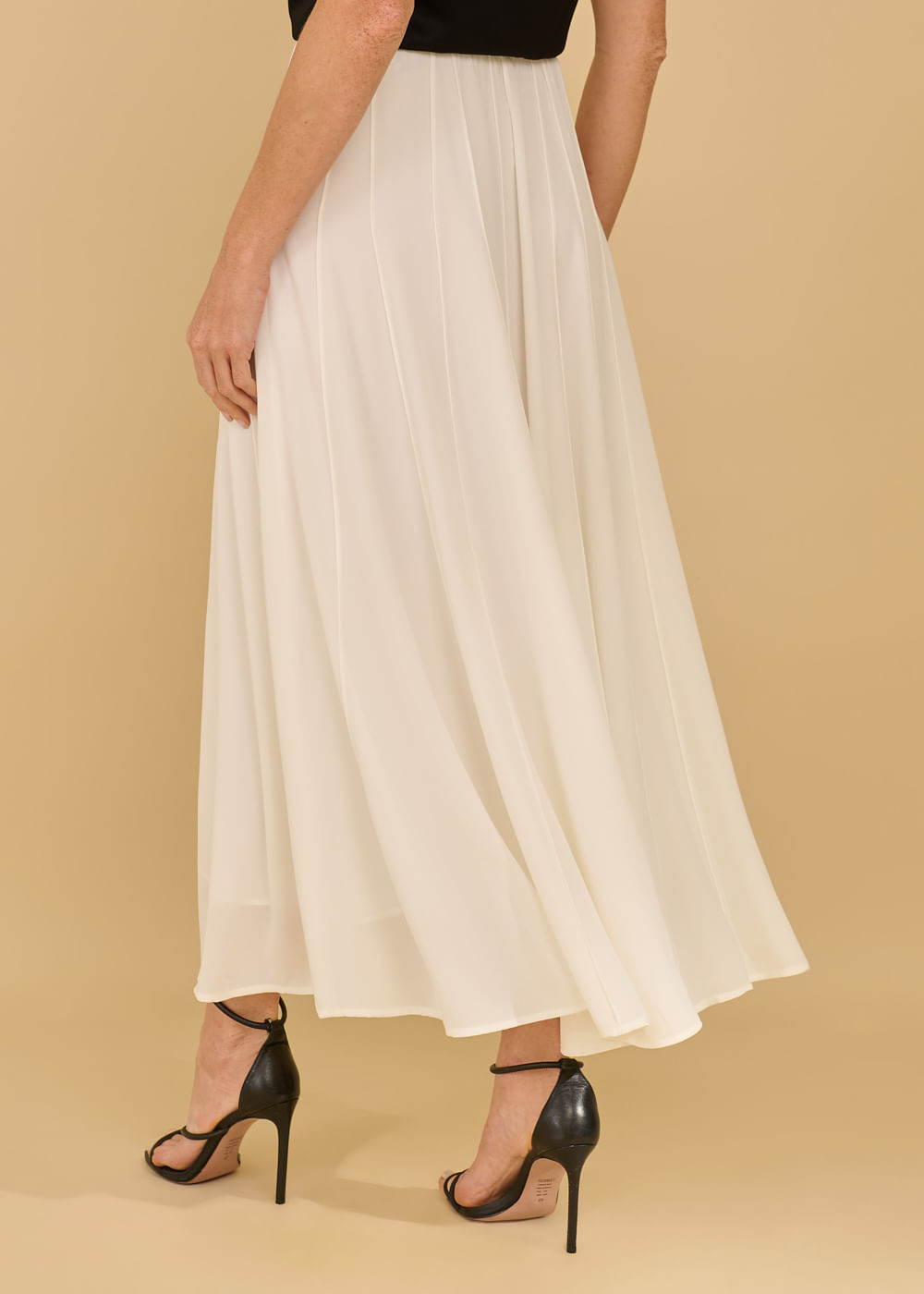 54.11.3606OFW SAIA MIDI CHIFFON DETALHE NERVURAS