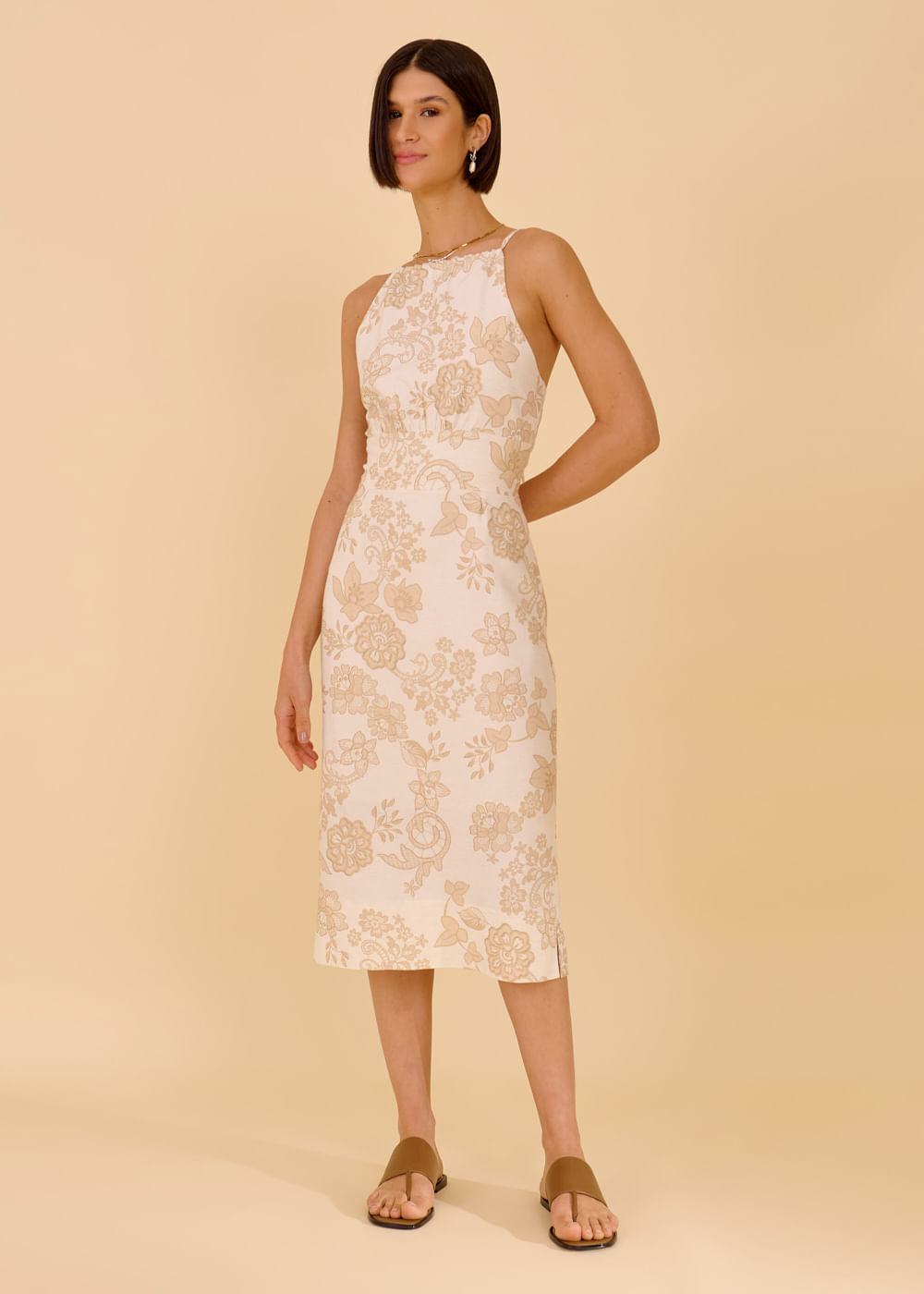 53.10.3604EST VESTIDO MIDI ESTAMPADO - HIGHLINE