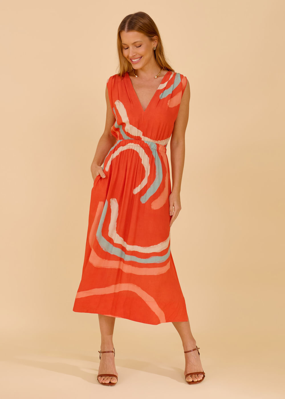 53.21.3606PAP VESTIDO MIDI REGATA ESTAMPA CAHY