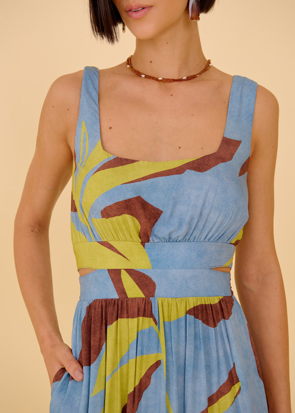 53.21.3608EST VESTIDO MIDI RECORTE ESTAMPA ATLANTIC