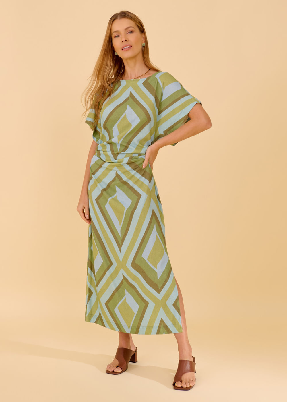 53.22.3611VPI VESTIDO MIDI DETALHADO ESTAMPA CAMPECHE