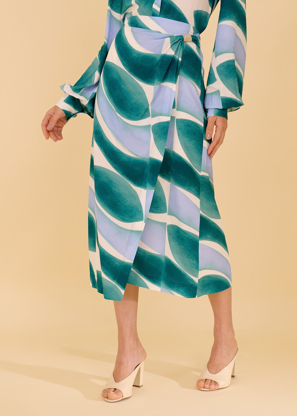 54.20.3612EST SAIA MIDI TRANSPASSADA ESTAMPA GREEN WAVES