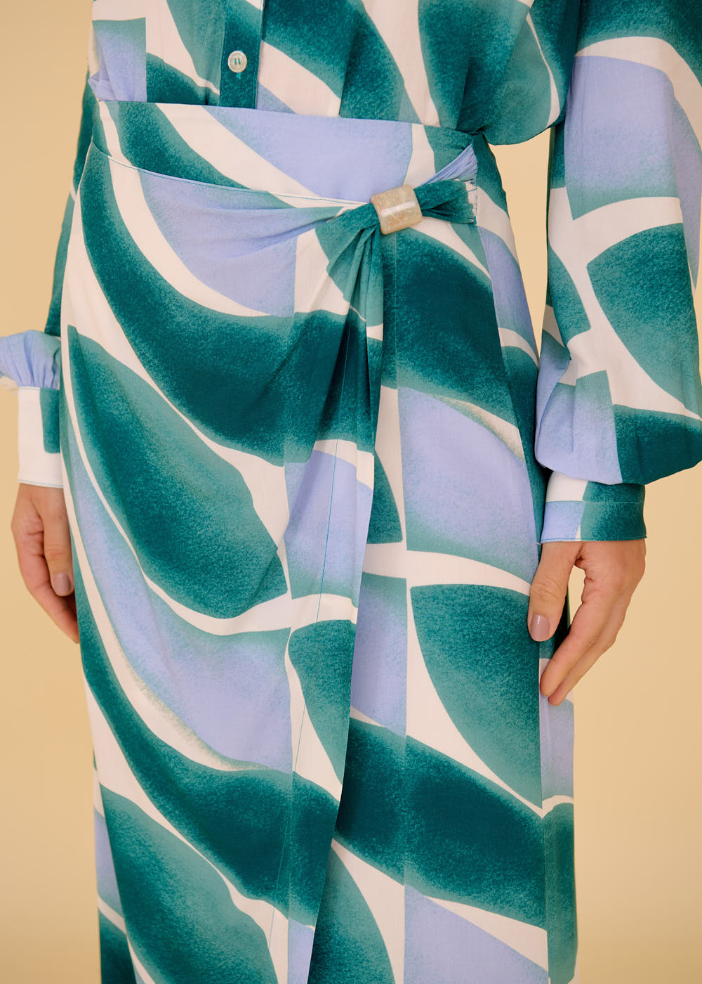 54.20.3612EST SAIA MIDI TRANSPASSADA ESTAMPA GREEN WAVES