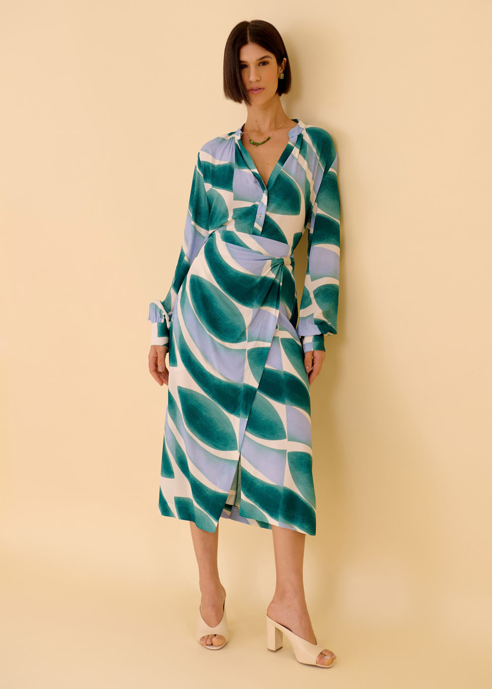 54.20.3612EST SAIA MIDI TRANSPASSADA ESTAMPA GREEN WAVES