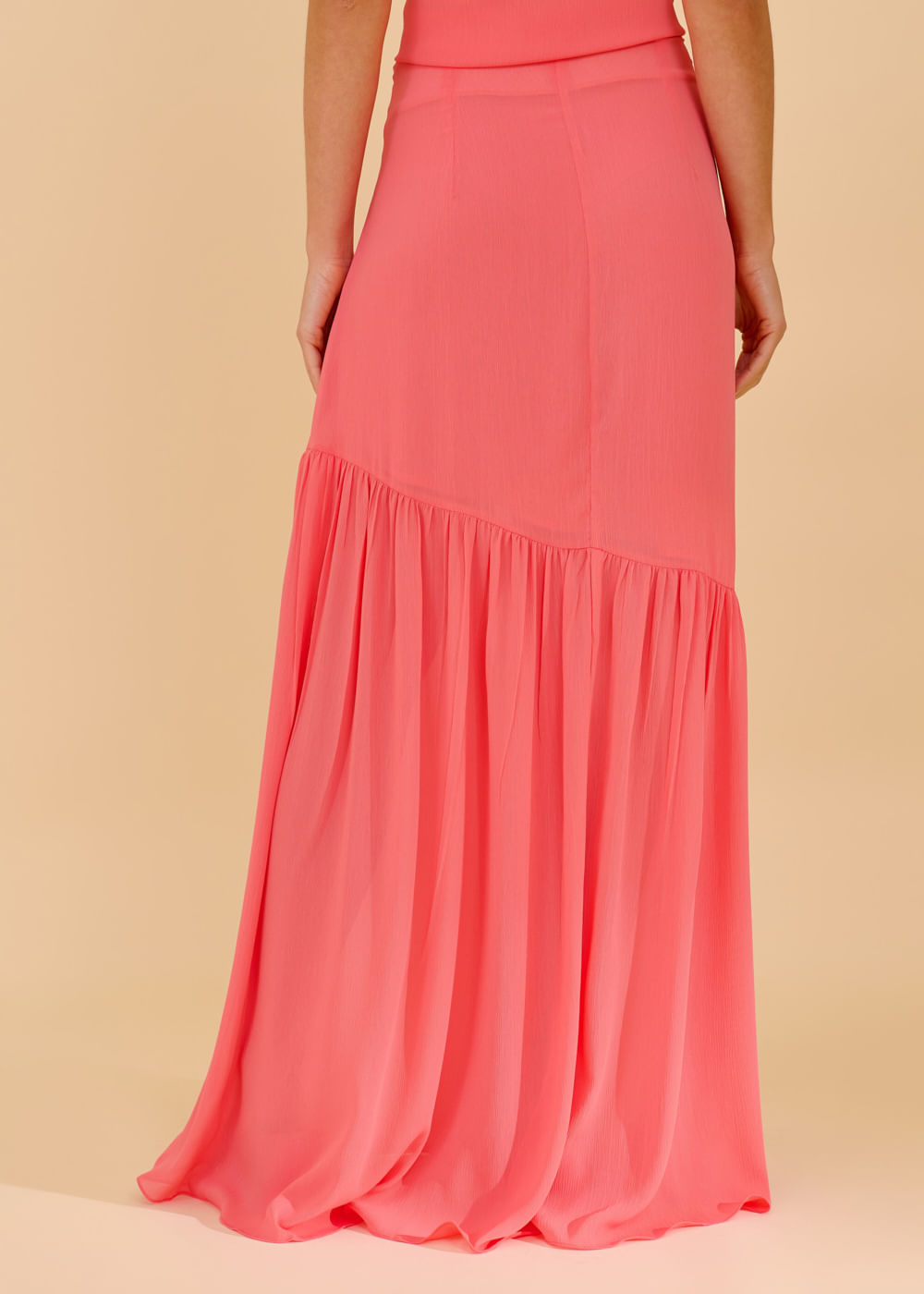 54.30.3606PTY SAIA LONGA RECORTE ASSIMETRICO COM BABADO