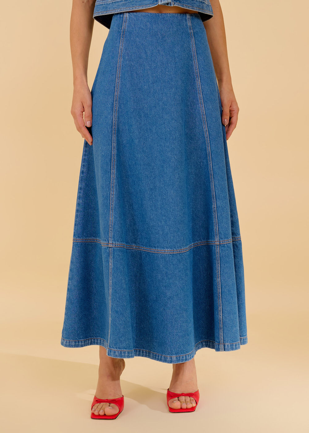 14.30.3603DES SAIA LONGUETE JEANS RECORTES