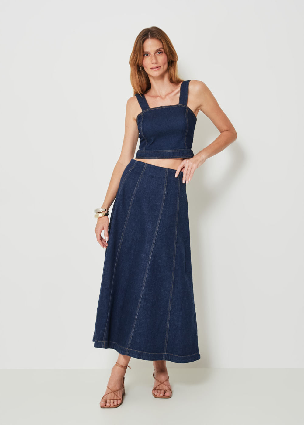 14.21.7601AMA SAIA MIDI JEANS RECORTES