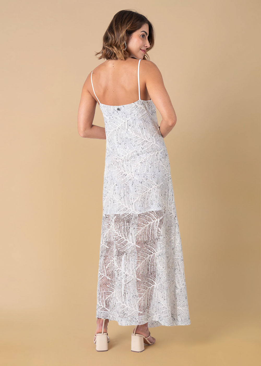 53.40.3623CRU VESTIDO LONGO REGATA PAETÊ