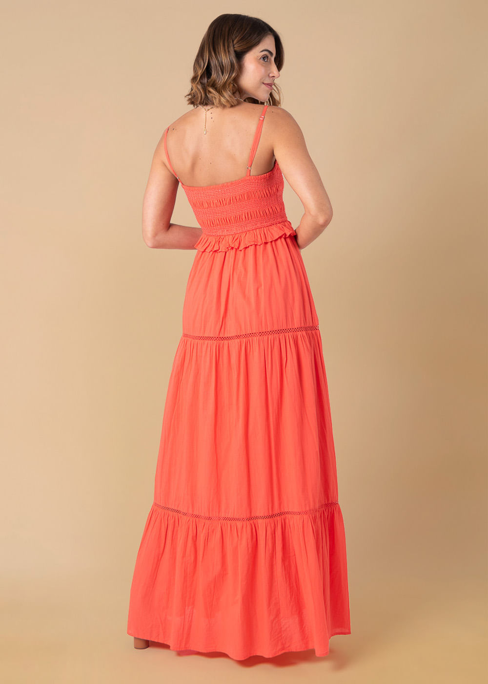 53.40.3609VMT VESTIDO LONGO COM LASTEX BORDADO