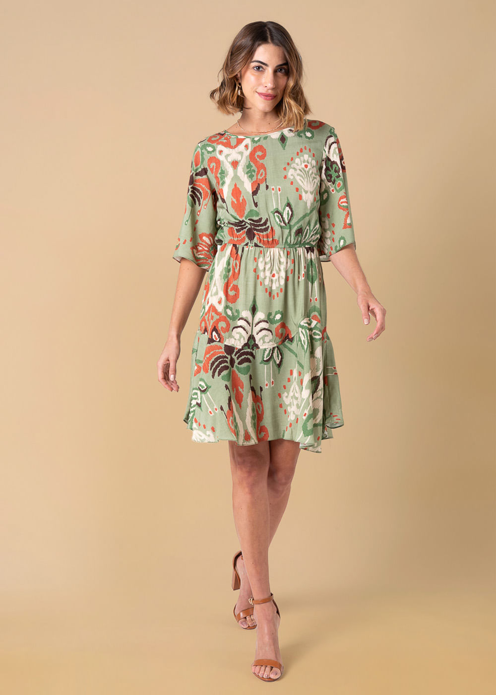 53.22.3615CPL VESTIDO CURTO ESTAMPA NORONHA