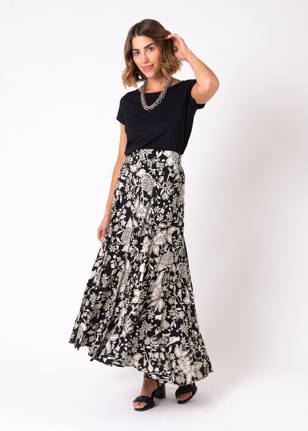 54.40.7505PTO SAIA LONGUETE ESTAMPA FLORAL LEAVES