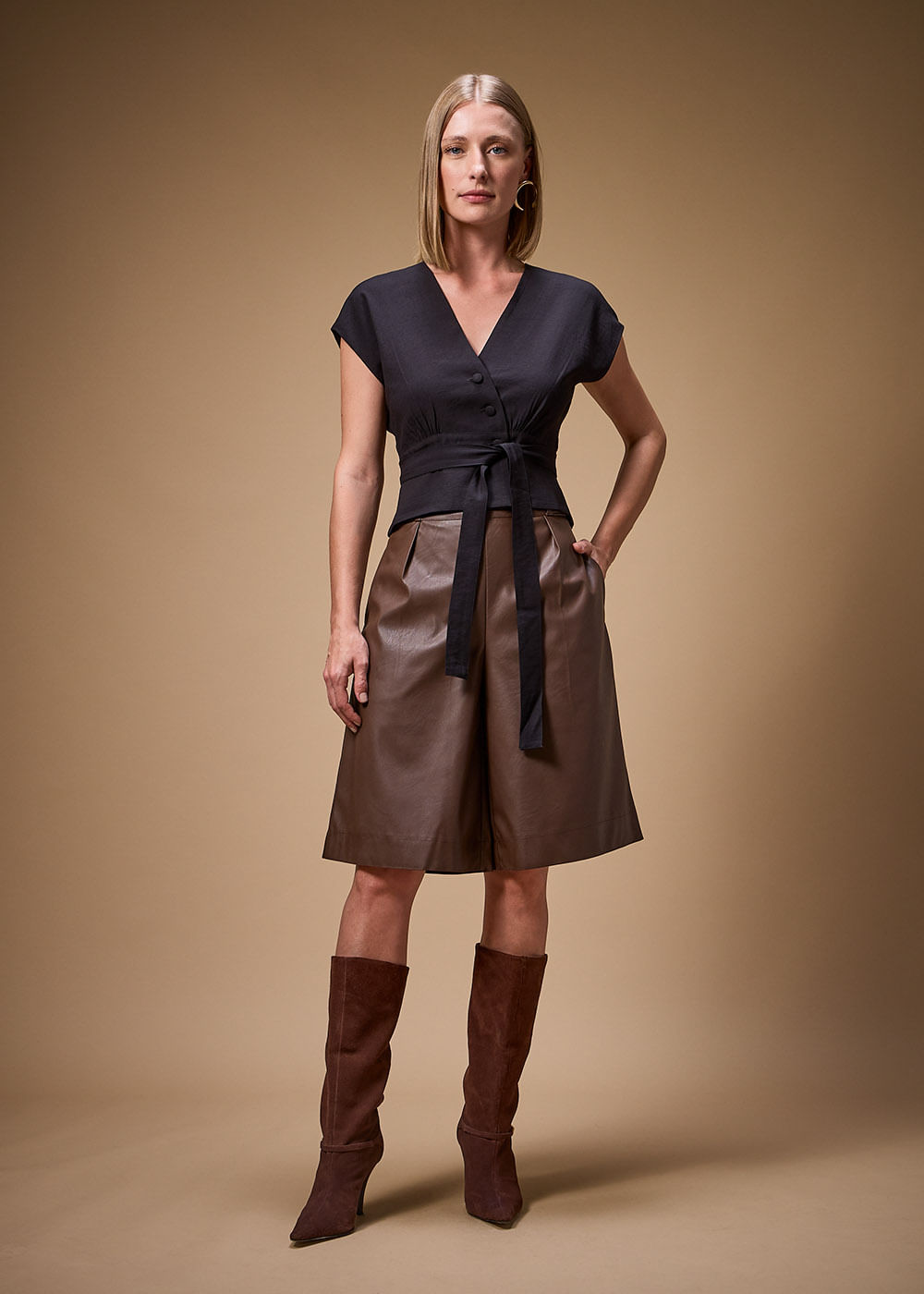 57.40.3702PTO BLUSA MANGA JAPONESA  DECOTE V- HIGHLINE