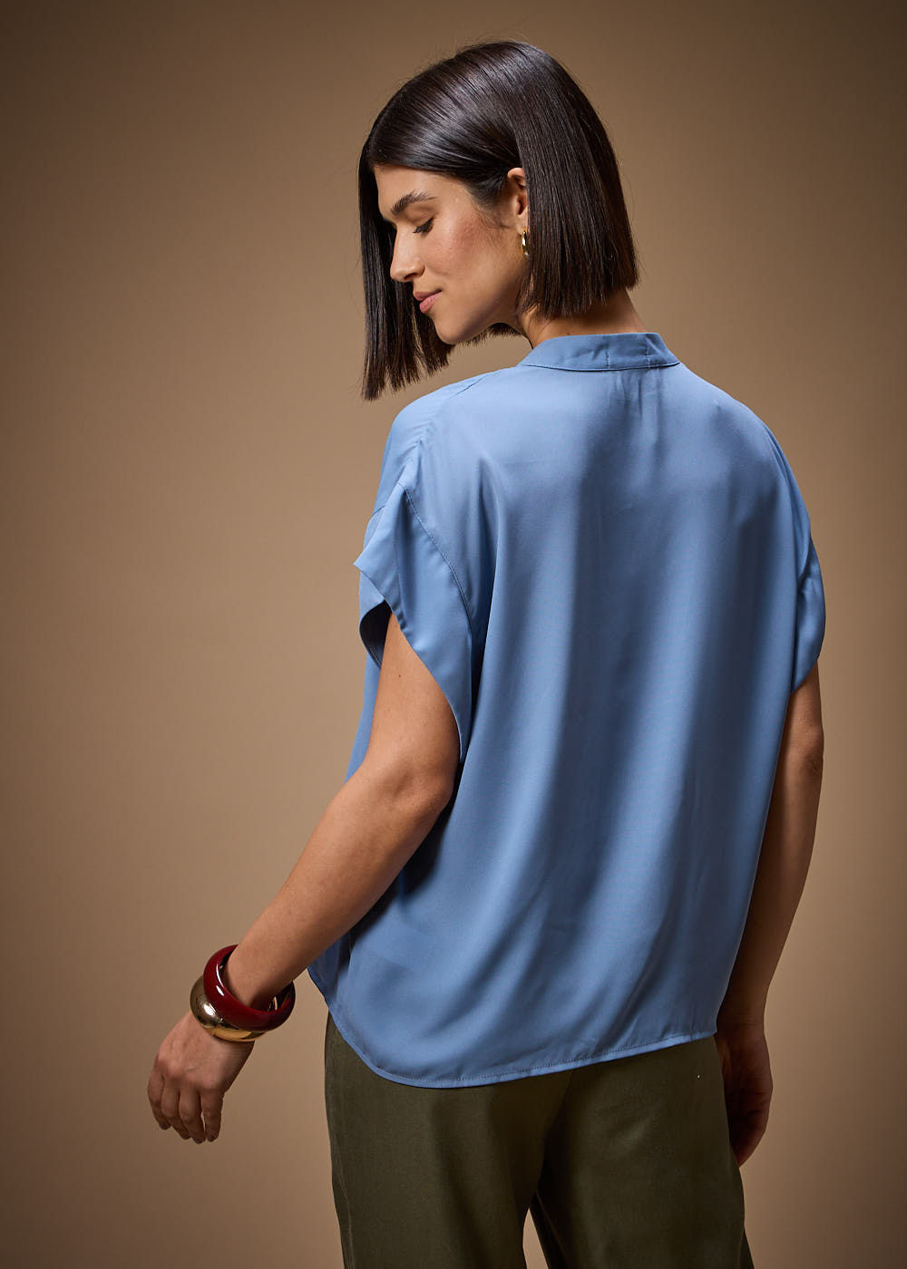 57.40.3708MZU BLUSA CHIFFON GOLA PADRE M/C