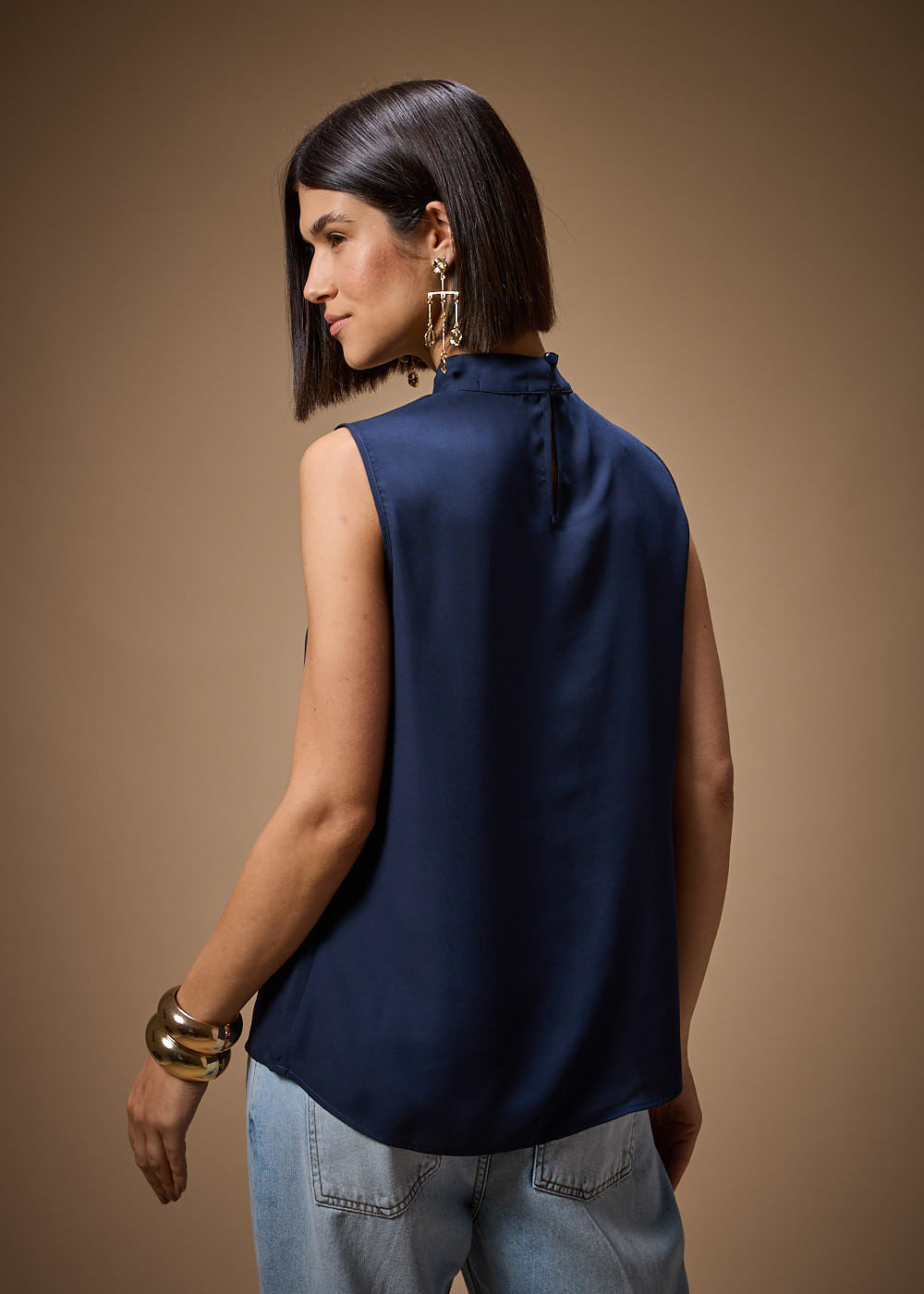 58.41.3710IKE REGATA CHIFFON GOLA HALTER NECK