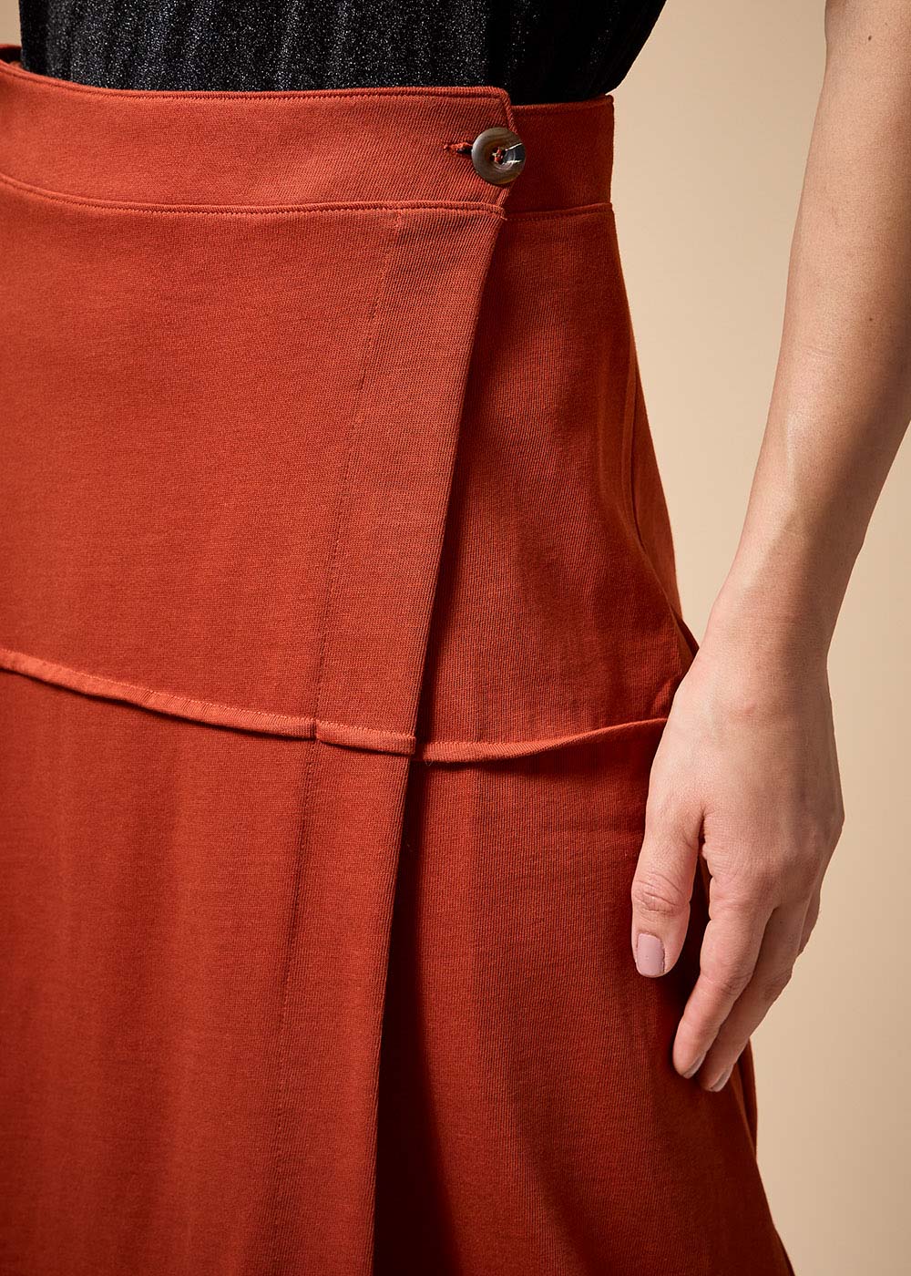 64.11.3703TOR SAIA MIDI EVASÊ  MALHA COM ABOTOAMENTO