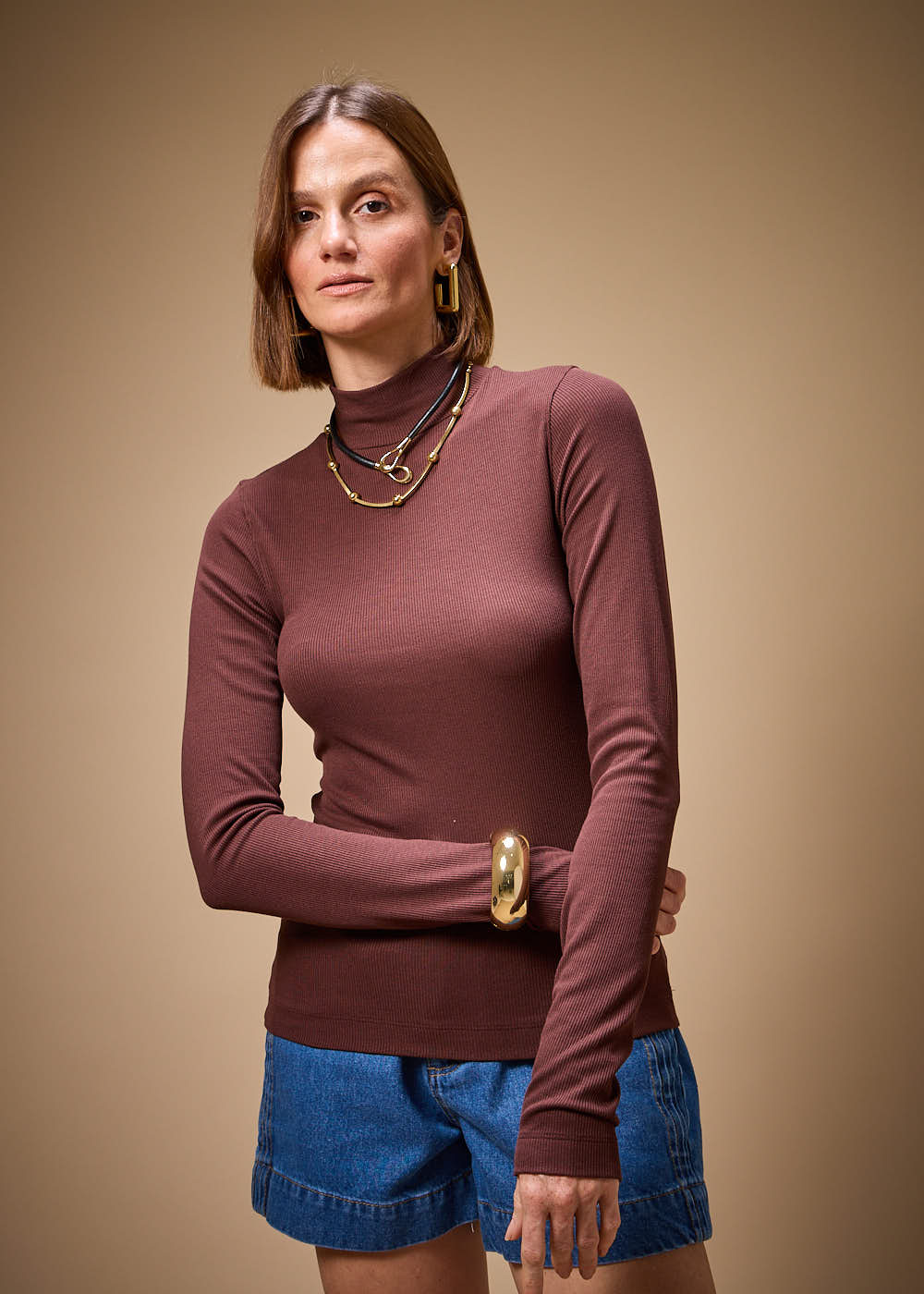 66.10.3701SOY BLUSA M/L MALHA CANELADA