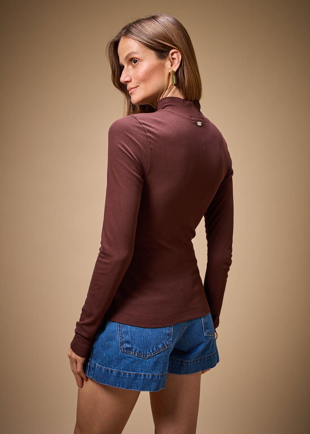 66.10.3701SOY BLUSA M/L MALHA CANELADA