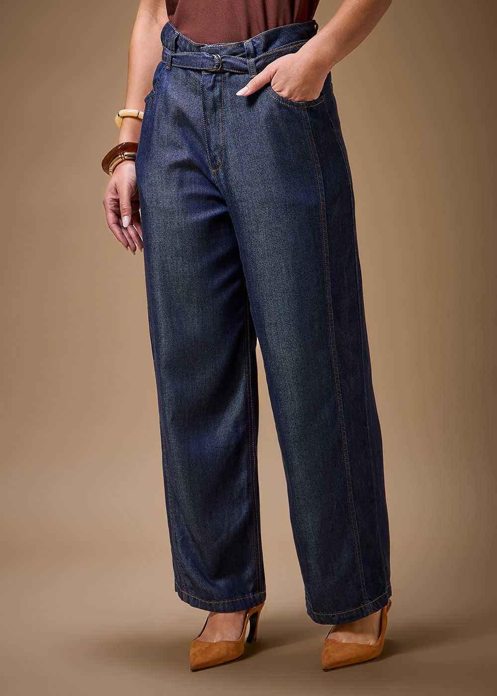 12.25.3702AMA CALÇA WIDE LEG COM CINTO