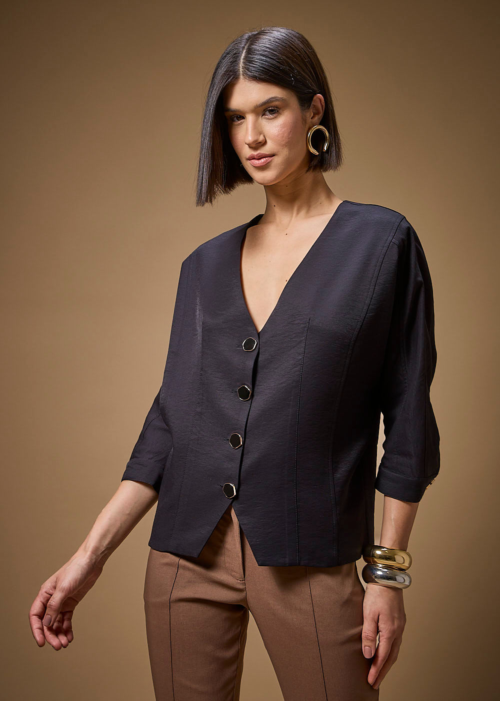 21.30.3703PTO CASACO MANGA MORCEGO - HIGHLINE