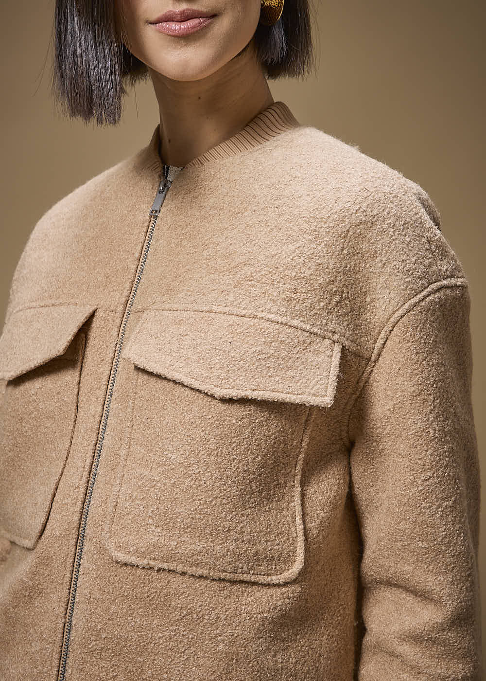 21.40.3701MSO JAQUETA BOMBER DE LÃ