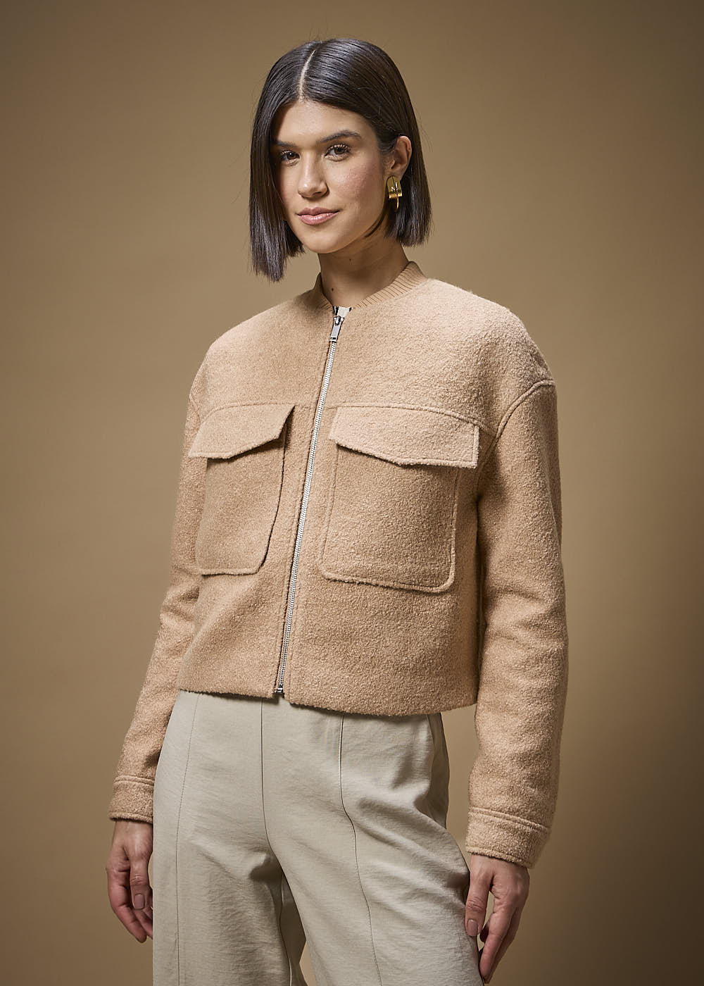 21.40.3701MSO JAQUETA BOMBER DE LÃ