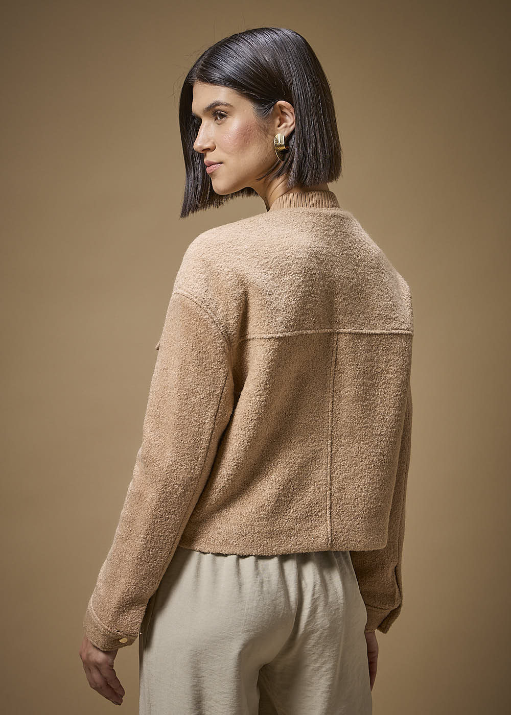 21.40.3701MSO JAQUETA BOMBER DE LÃ