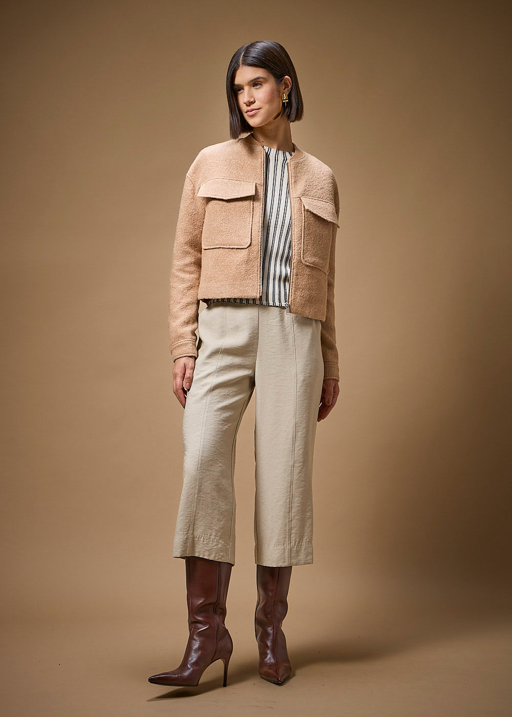 21.40.3701MSO JAQUETA BOMBER DE LÃ