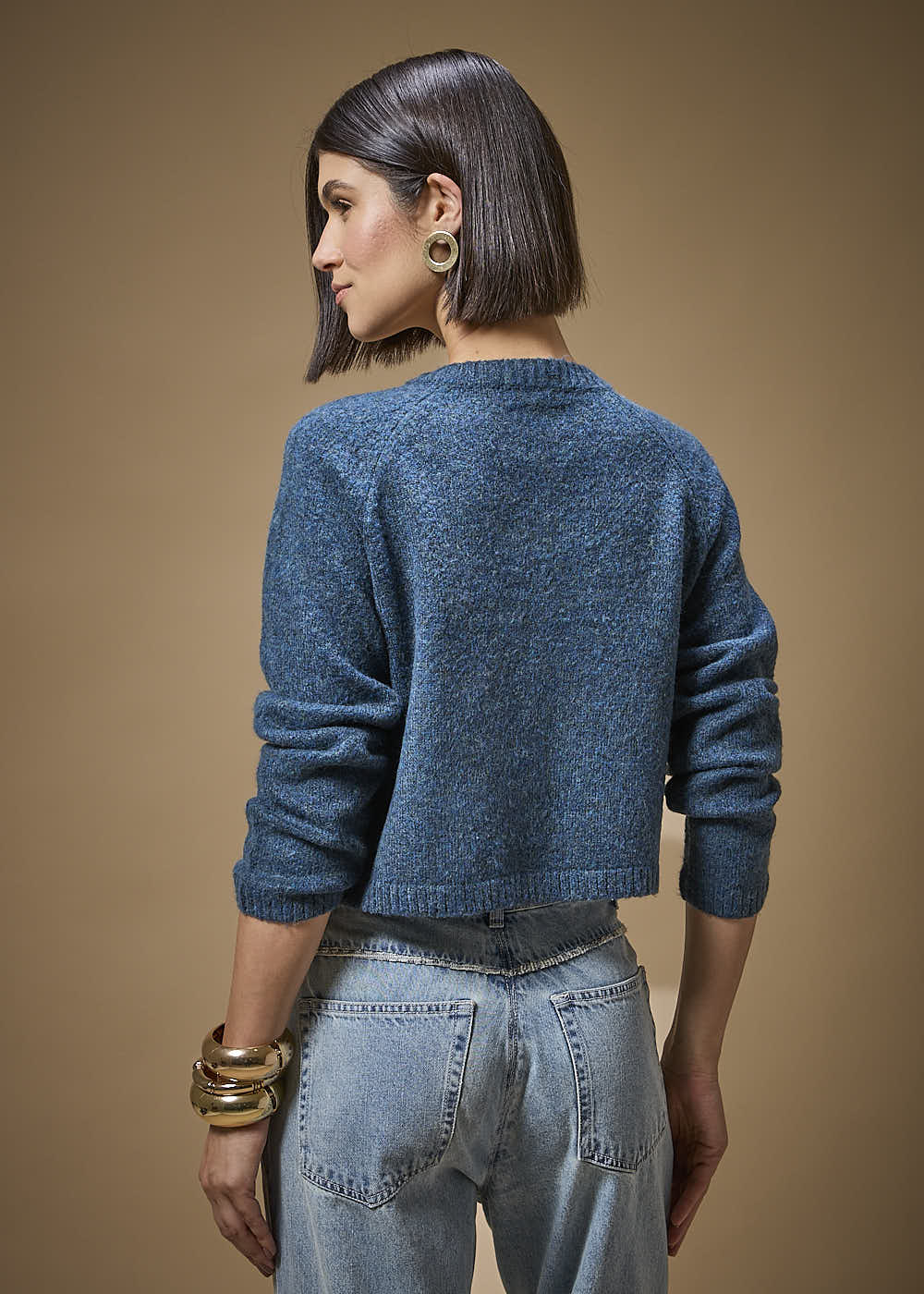 45.40.3702MZU CARDIGÃ  CASHMERE COM BOLSOS