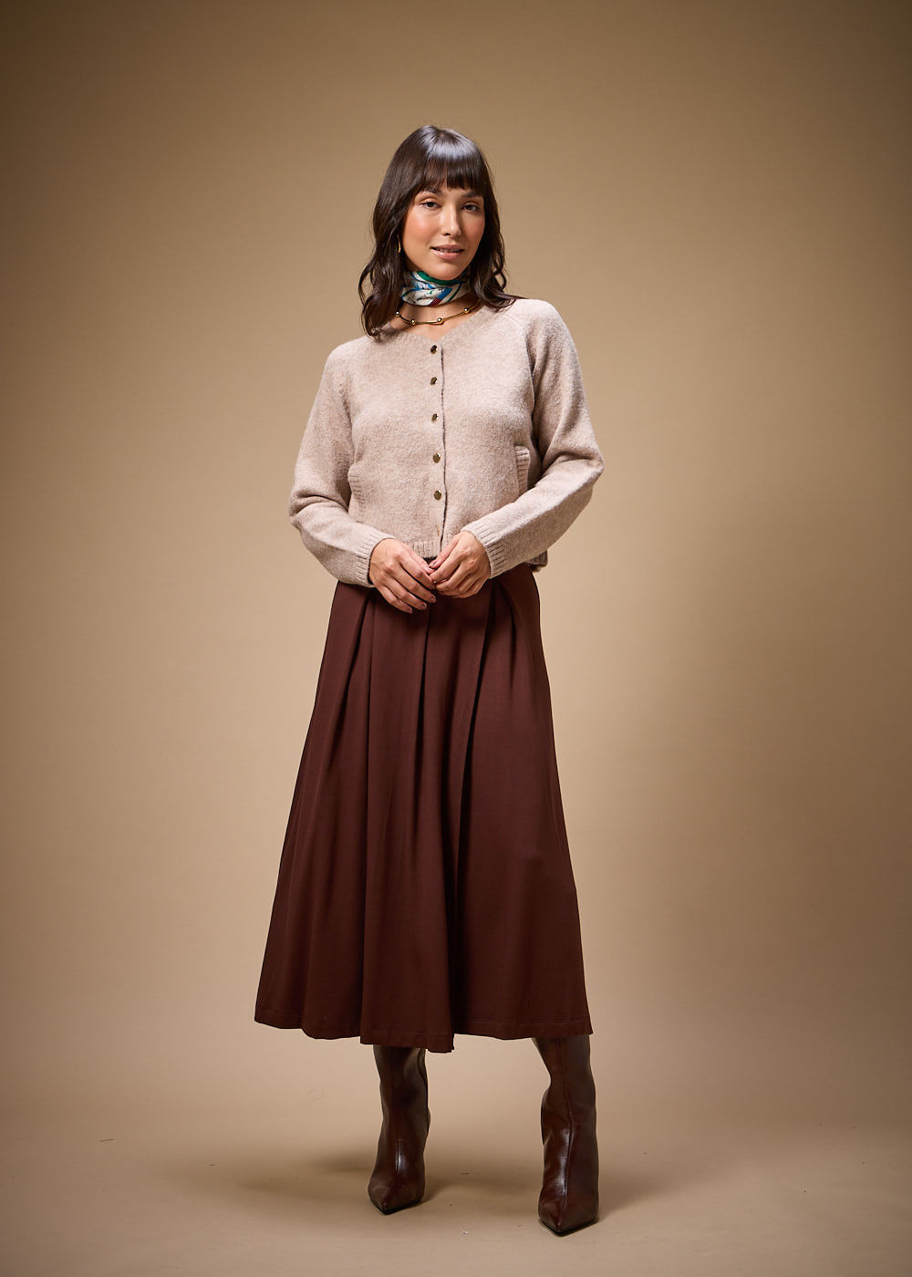 45.40.3702SHO CARDIGÃ  CASHMERE COM BOLSOS