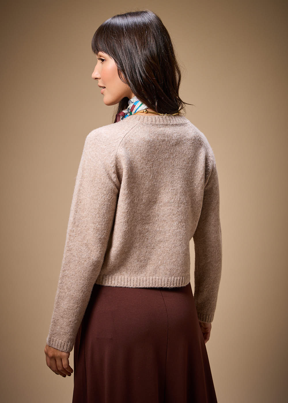 45.40.3702SHO CARDIGÃ  CASHMERE COM BOLSOS