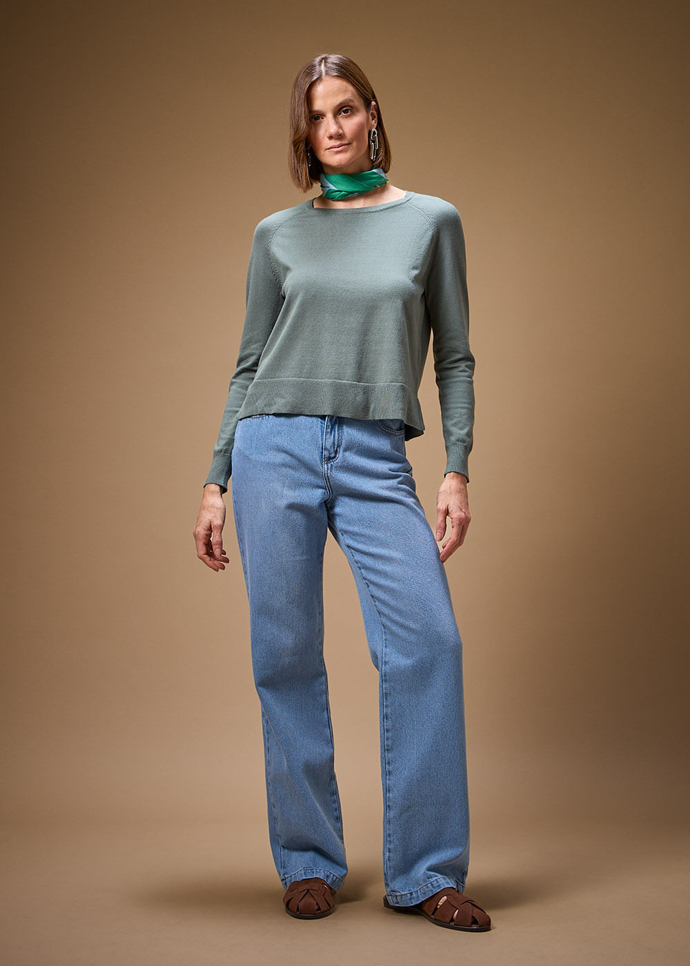 46.10.3703BON BLUSA DE TRICOT GOLA CARECA