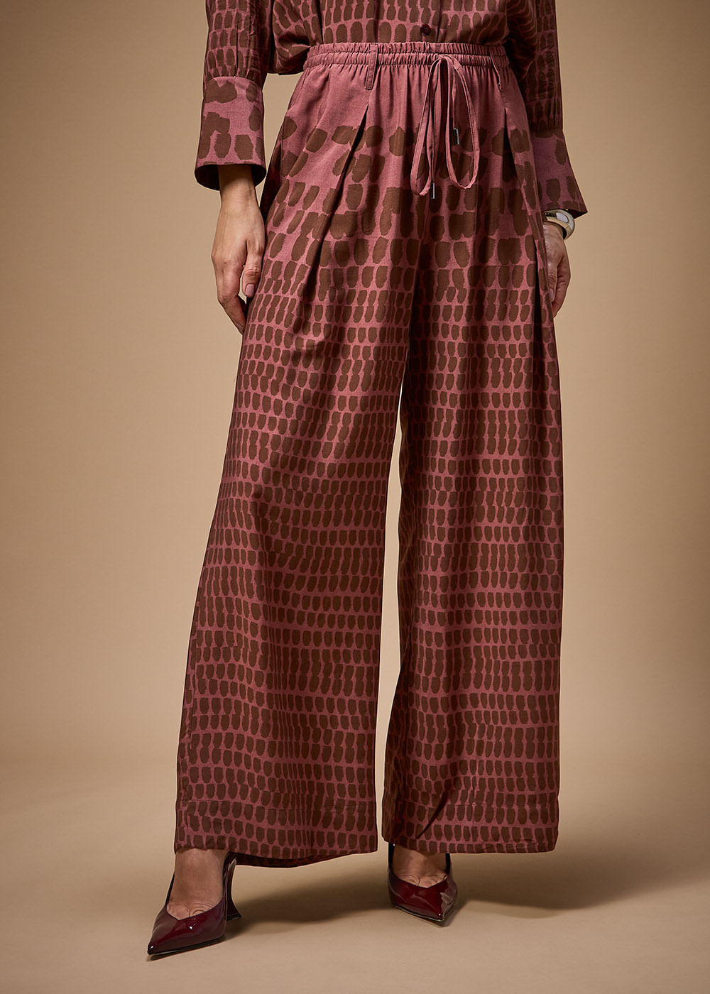 52.23.3708UME CALÇA PANTALONA DETALHADA ESTAMPA CHAWAN