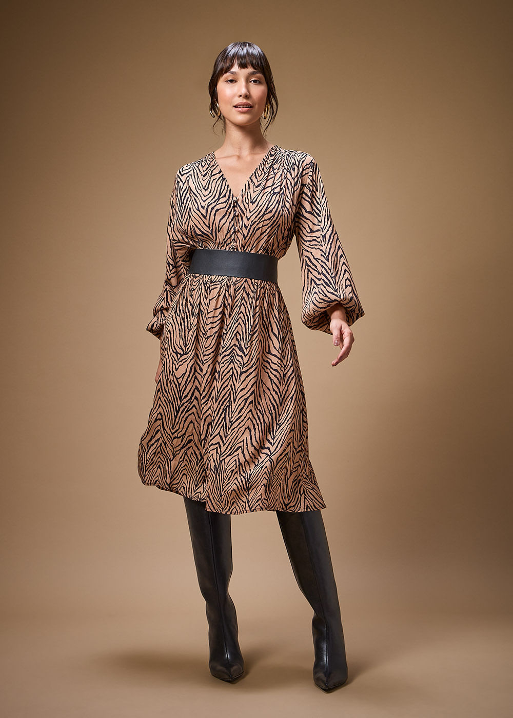 53.23.3701MSO VESTIDO MIDI ESTAMPA TOTTORI